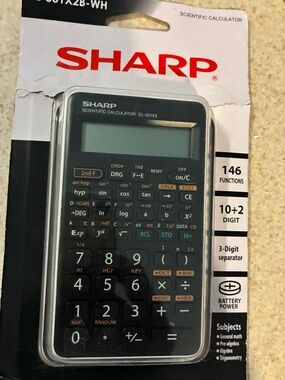 Sharp Black Scientific Calculator EL-501X2